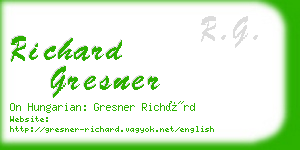richard gresner business card